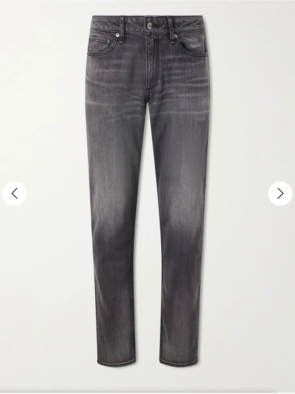 rag & bone fit 3 classic Men's Slim Straight Jeans in Charcoal Gray 32/32